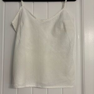 Cut Loose White Camisole 100% Linen Size XS